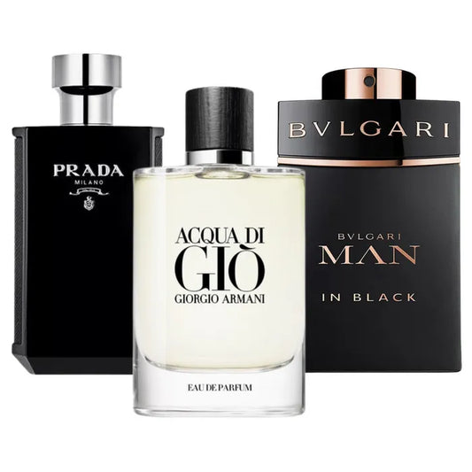 ACQUISTA 1 PRENDI 3 - Prada L’Homme | Giorgio Armani Acqua di Giò | Bvlgari Man In Black 100ml ®